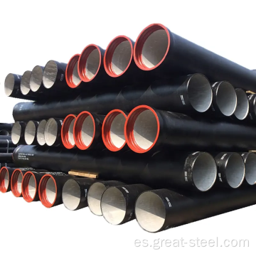 EN598 tubería de hierro fundido dúctil para aguas residuales